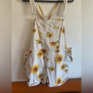 Sunflower Denim Shorteralls/Overalls Plus Size